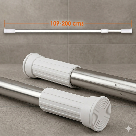 Barra Extensible Ajustable para Colgar Ropa