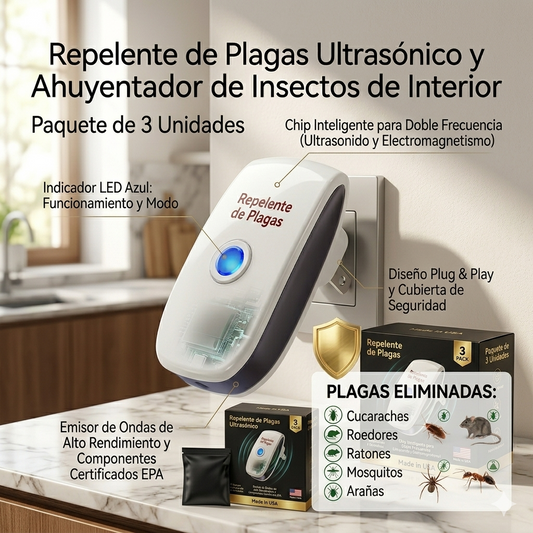 Protector Ultrasónico contra Plagas