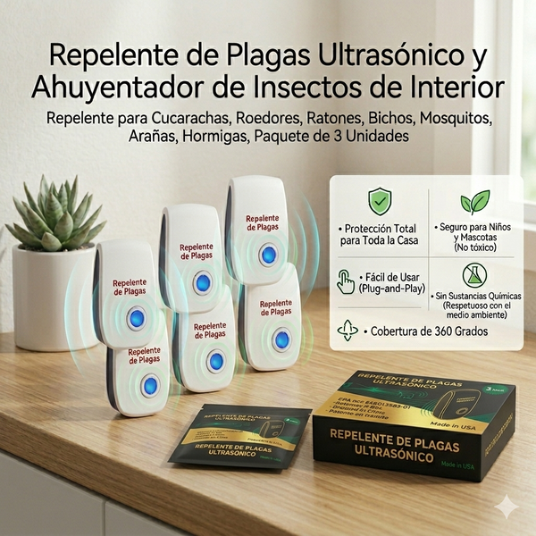 Protector Ultrasónico contra Plagas